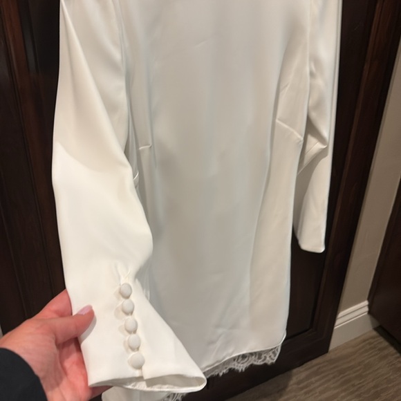 SACHIN & BABI Anthropologie Cameron Lace-Trim Crepe Minidress size 6 NWT $495 - Picture 3 of 6